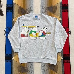 Vintage 90s Women’s Ocean Pacific Polar Bears Surfing Surf Sweatshirt Medium